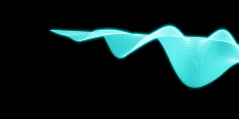 Abstract 3d mesh wave background. Futuristic technology style. Elegant background for business presentations.