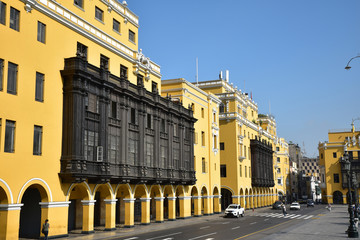 Obraz premium Bâtiments coloniaux à Lima, Pérou