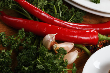 Ukraine Kiev with pepper and garlic food tastes better