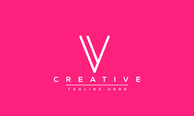 Modern creative V Logo Design and template. V VV icon initials based Monogram and Letters in vector.