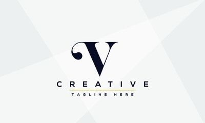Modern creative V Logo Design and template. V VV icon initials based Monogram and Letters in vector.