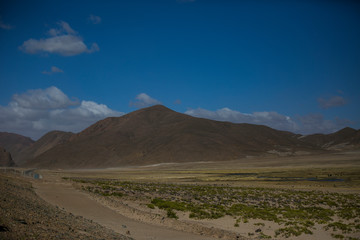 Dry landscapes in Cordillera Real, Andes, Bolivia
