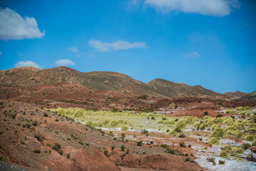 Dry landscapes in Cordillera Real, Andes, Bolivia