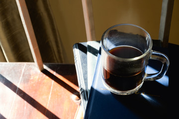 Cup of coffee On Book Reading Learning  Relax Time 