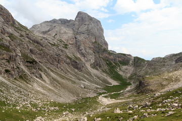 Mountain alps panorama in Brenta Dolomites, Italy