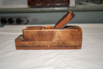 old planer on a white background