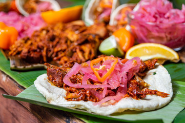 Cochinita Pibil, Mexican pit-roasted pork dish