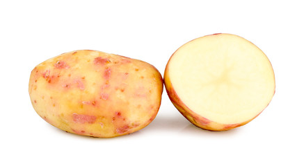 Naklejka na ściany i meble Potatoes isolated on white background