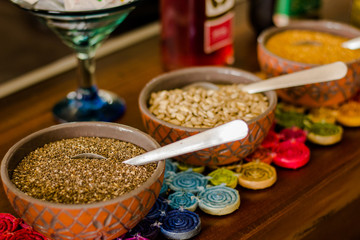 spices in the restaurant
