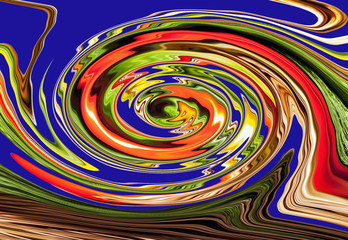 Abstract multicolored spiral for backgrounds and wallpapers.