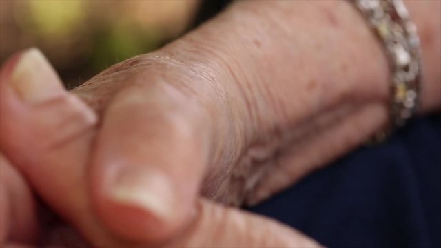 Closeup of Elderly Hands