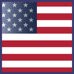 National flag of United States of America (USA). US flag.