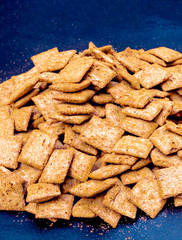 Cereals surrounded by black background