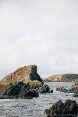 Fototapeta na wymiar Cliffs in Twillingate, Newfoundland