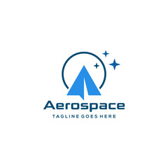 An example of inspiration sign / logo of the mountains symmetrical with an airplane above it.