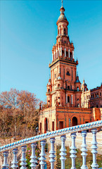 Plaza of Spain in Seville in the south of Spain. It´s an atraction for the tourist.