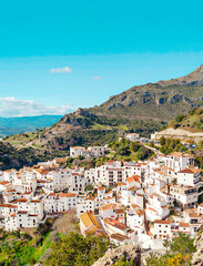 Fototapeta premium Casares in the mountains in Andalusia in the south of Spain