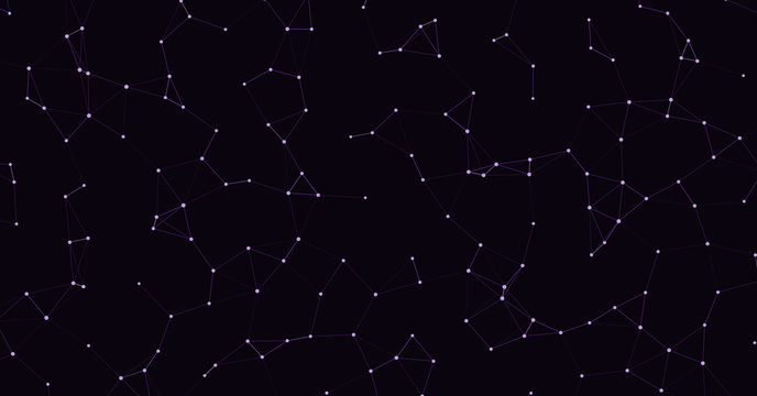 Network Mesh Procedural Art background illustration