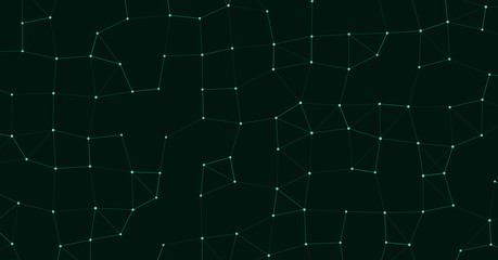 Fototapeta premium Network Mesh Procedural Art background illustration