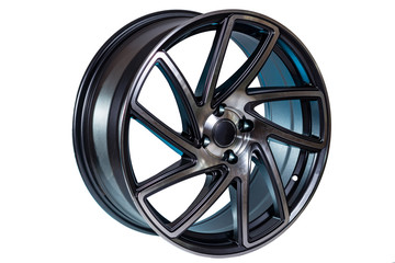 Obraz premium Metal wheel plate (insulated on white)