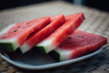 Wassermelone, lecker, essen, nahrung