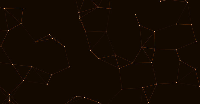 Network Mesh Procedural Art background illustration