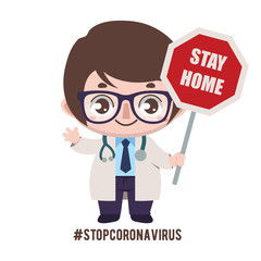 Doctor urging people to stay home