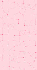 Naklejka premium Network Mesh Procedural Art background illustration
