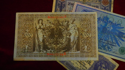 Banknotes from German Empire, First World War