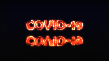Coronavirus (covid-19) in neon sign