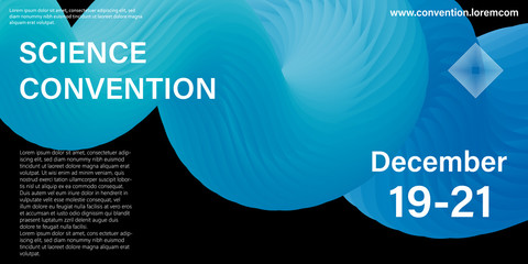 Conference. Fluid flow. Cover design.Vector.