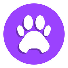 trail of the beast badge icon. Simple glyph, flat vector of web icons for ui and ux, website or mobile application