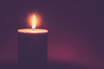 flame of burning candle