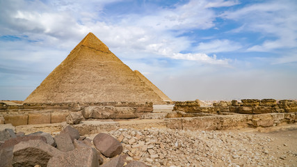 The Great Pyramids In Giza Valley and sphinx, Cairo, Egypt