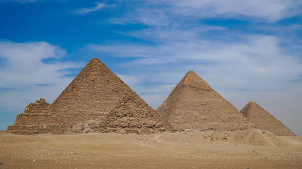 The Great Pyramids In Giza Valley and sphinx, Cairo, Egypt