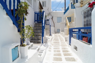 street in santorini greece