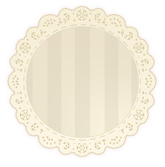 Round Vintage Laced Crochet Doily