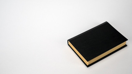 beautiful binding book composition on white background