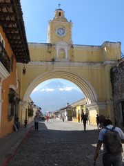 people walking in guatemala city
