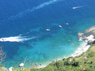 aerial view of the sea