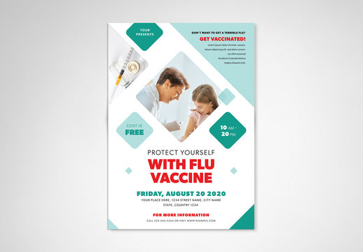 Flu Shot Informational Flyer Layout