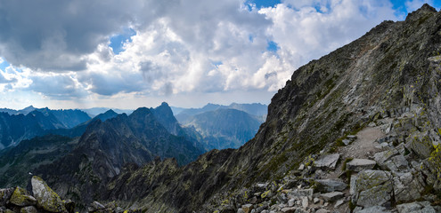 mountains and blue sky