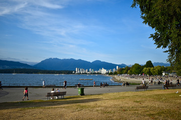 Fototapeta na wymiar Kitsilano Beach Park, Vancouver, BC, Canada