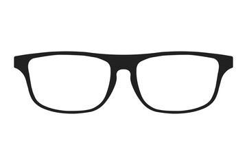 Glasses icon. Eyeglasses symbol. Signs isolated on white background. Accessory pictogram in flat design.