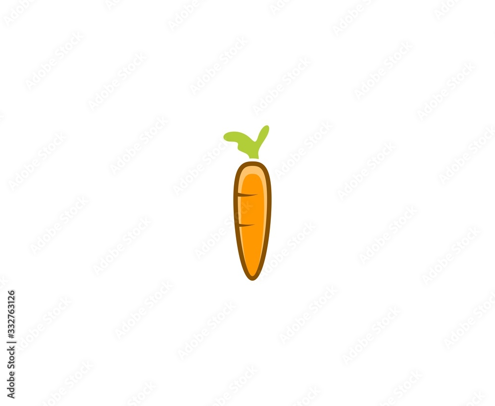 Sticker carrot logo