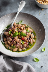 Traditional  Georgian kidney bean dish with walnuts 