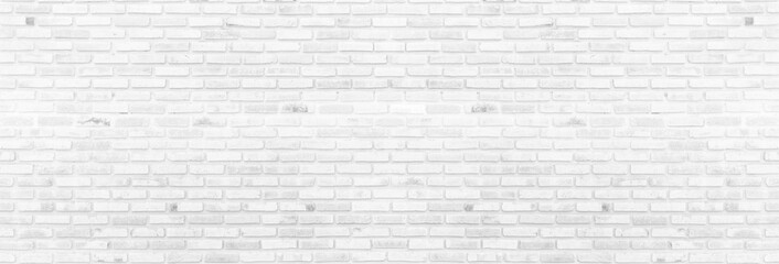 panorama white brick walls that are not plastered background and texture. The texture of the brick is white. Background of empty brick basement wall.