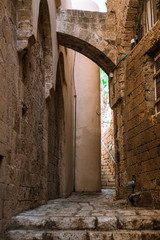 Obraz premium old stone street in tel aviv in israel 2