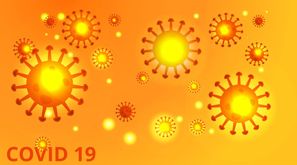 Virus microbe microbiology background. Computer virus, allergy bacteria, medical healthcare, disease germ, pathogen organism