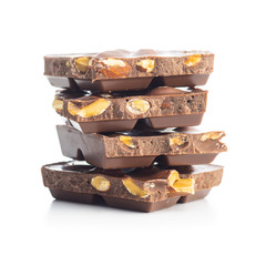 Chocolate bar with hazelnuts